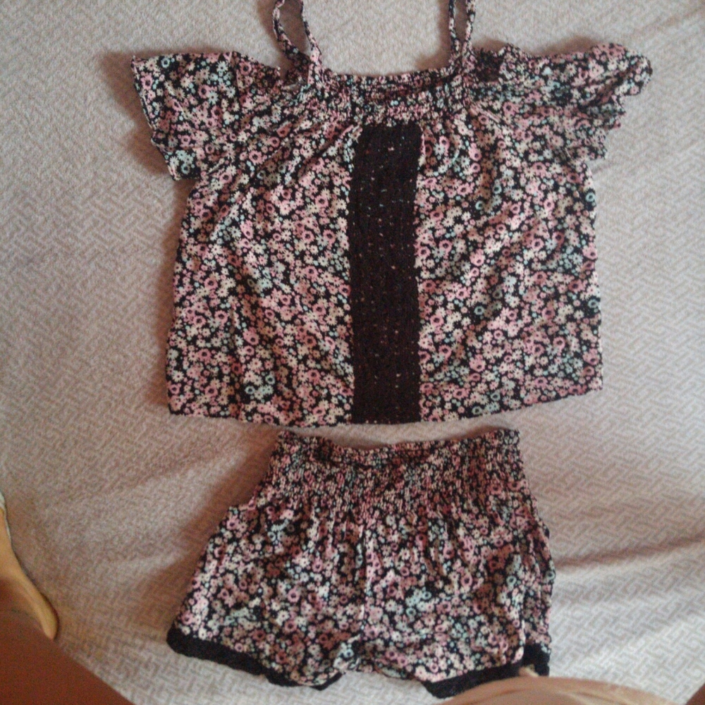 Colorful flower suit
